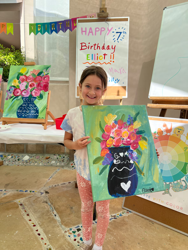 Kids BIRTHDAY PARTY Ideas!! (Girls Art Painting) 